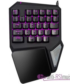 Delux T9U PRO single hand Ergonomisch gaming keypad 7